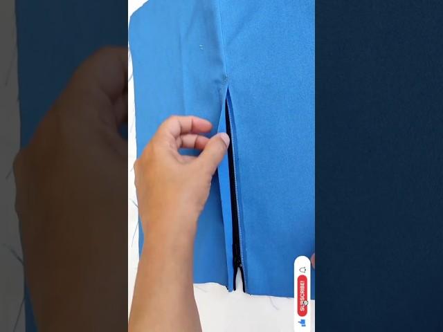 How To Make  concealed zipper sewing Tutorial  #shorts #short #concealedzipper #zippersewing