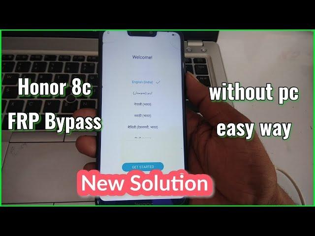 Honor 8C (BKK-AL10) FRP Bypass, huawei google account unlock new solution