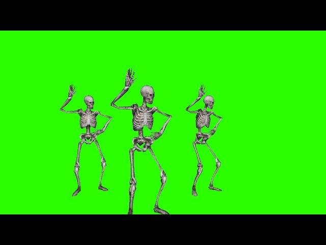 Skeletons Dancing #1 / Green Screen - Chroma Key