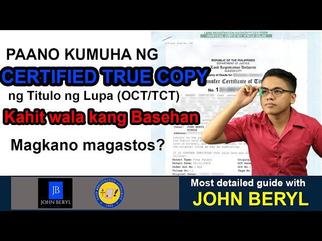 Updated! Paano makakuha ng Certified True Copy ng Title kahit walang basehan, magkano magastos