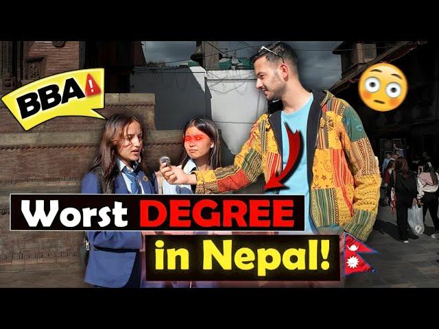 Worst Degree in Nepal | Social Experiment | Anurag Silwal