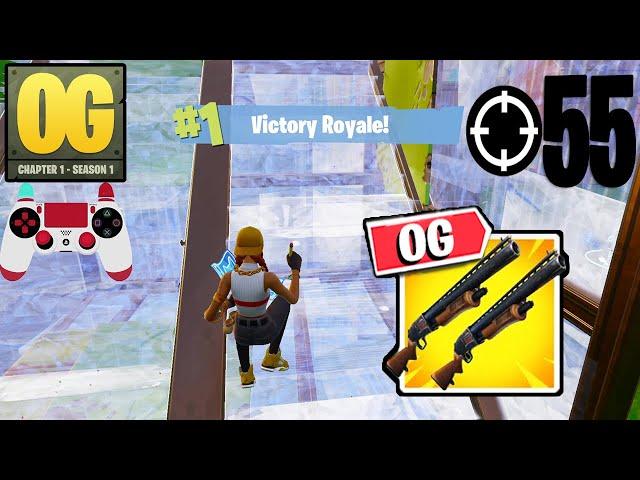 55 Elimination Solo Vs Squads Gameplay Wins (Fortnite OG Chapter 1 Season 1 PS4 Controller)