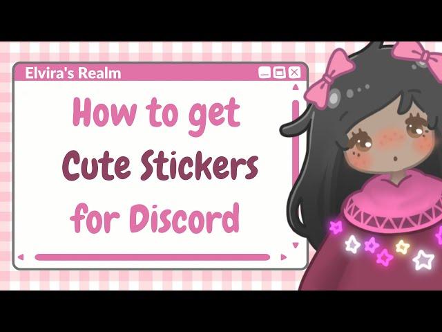 How to get Cute stickers for Discord│Join our 15K Discord fam│Elvira