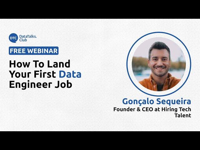 How to Land Your First Data Engineer Job - Gonçalo Sequeira