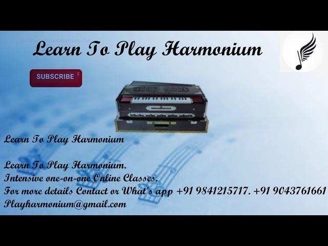 Learn To Play Harmonium. Intensive Online One on One Classes. Rs - 300/- Per Class