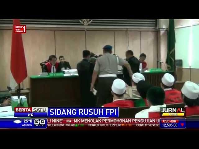 Lima Saksi Dihadirkan di Sidang Demo Rusuh FPI