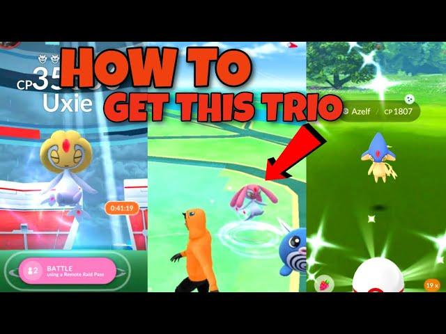 How To Find Three Legendary Lake Trio Pokemon In Pokemon Go | How To Find Azelf, Uxie, Mesprit