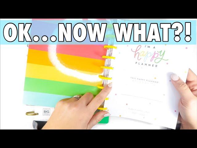 Happy Planner 101: Where to Start in Your BRAND NEW Planner | Tips for Beginners #plannernewbie