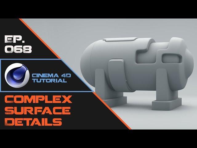 Using Split Disconnect and Subdivision to Make Complex Surface Details in Cinema 4D