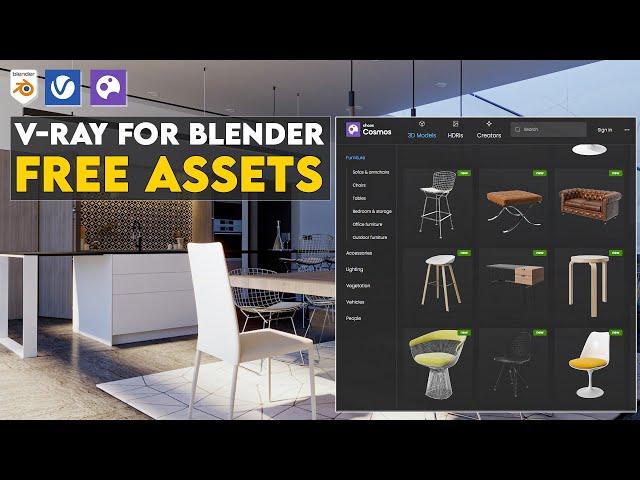 Vray For Blender Is Here! - Free Models and Materials