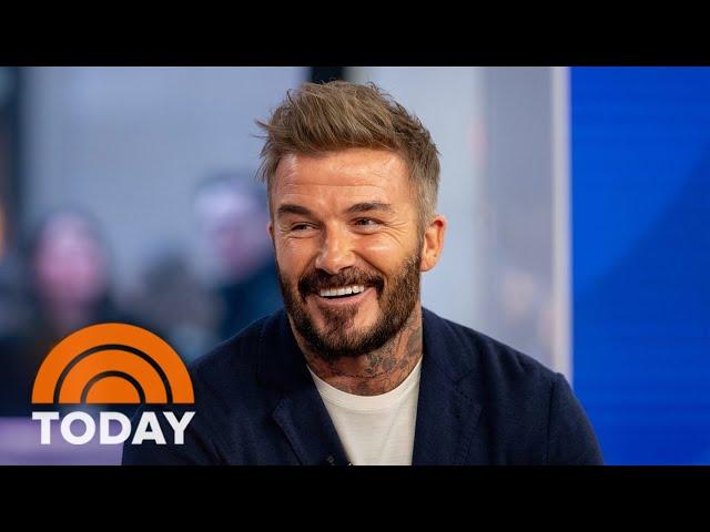 David Beckham talks health supplement, CA wildfires, Emmy win