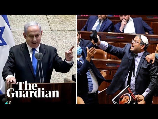 Israeli elections: Raucous scenes in Knesset as Benjamin Netanyahu ousted from office