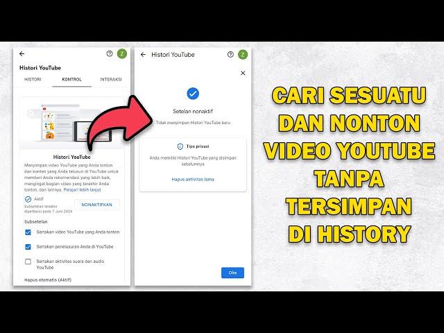 Cara Menonaktifkan History Pencarian dan Tontonan di YouTube