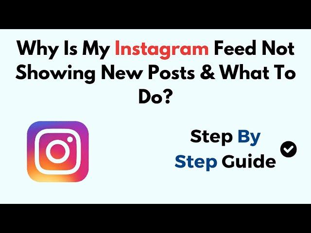 Why Is My Instagram Feed Not Showing New Posts & What To Do?