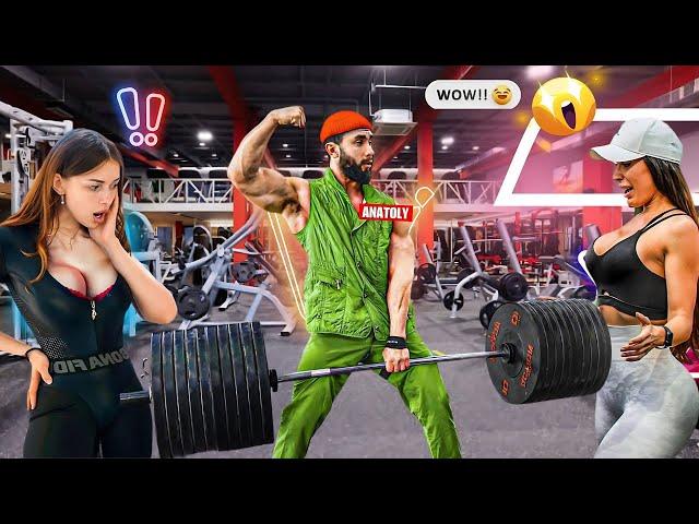Elite PowerLifter Goes UNDERCOVER As a CLEANER | Anatoly Gym Prank