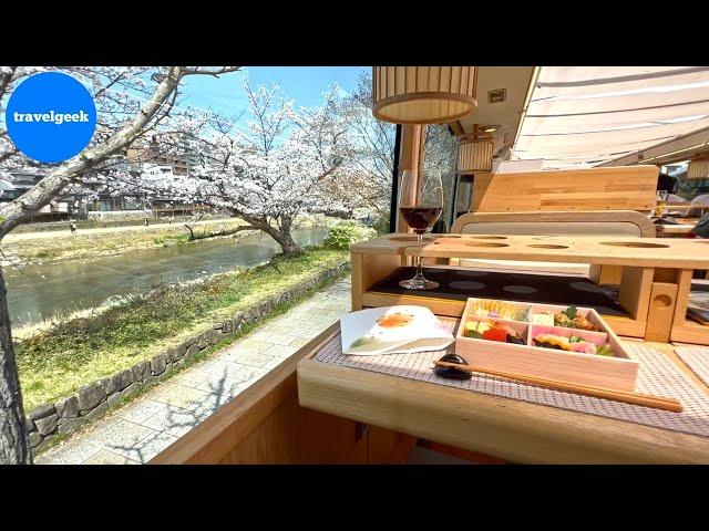 I Had Lunch on a Bus Restaurant in Kyoto Japan | Kyoto Restaurant Bus