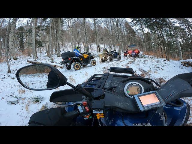 First Ride on the snow in 2024 | 3  Can-Am's vs 2  CF Moto's vs Polaris 