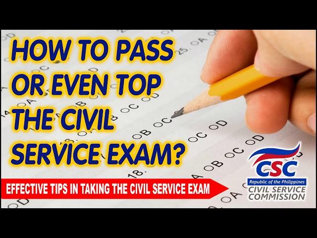 HOW TO PASS OR EVEN TOP CIVIL SERVICE EXAM? | 14 EFFECTIVE TIPS IN TAKING THE CIVIL SERVICE EXAM