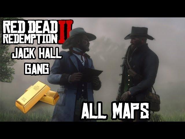Все карты и локации сокровища банды Джека Холла в Red Dead Redemption 2