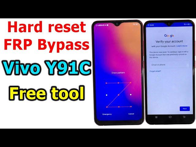 Vivo Y91C How to Hard reset/FRP Bypass Google Account Lock with Free tool