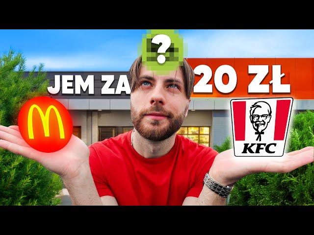 SPRAWDZAM GDZIE NAJLEPIEJ ZJEŚĆ ZA 20ZŁ?! Trzeci fast food Cię zaskoczy!