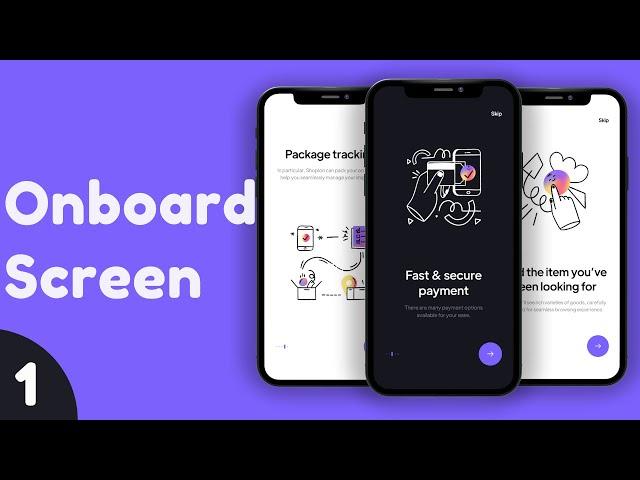 Flutter Onboarding Screen - Shop App Flutter - Episode 1