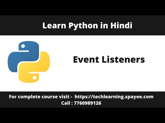 Python Event Listeners: How to Make Your Code Respond Instantly