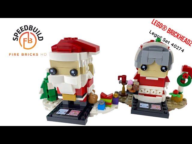 LEGO BrickHeadz Mr. & Mrs. Claus ( Speed Build ) Set 40274