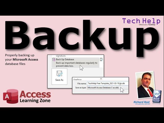 Backup Your Microsoft Access Databases - Proper Steps for Backing Up Your ACCDB Database Files