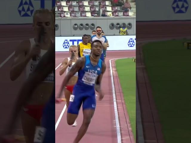 The first mixed 4x400m at the #worldathleticschamps  #athletics #sports #running #usa #poland