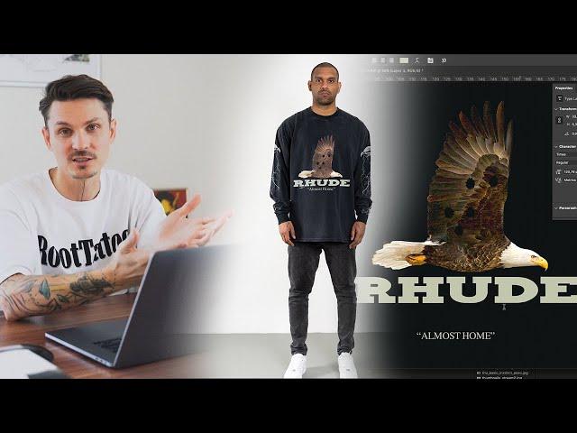 Ich baue ein RHUDE Design in Photoshop & Illustrator nach. Tutorial