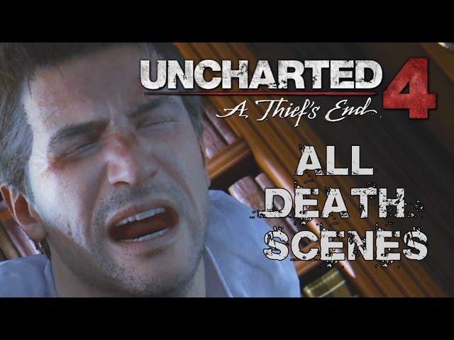 Uncharted 4: A Thief's End - All Death Scenes Compilation