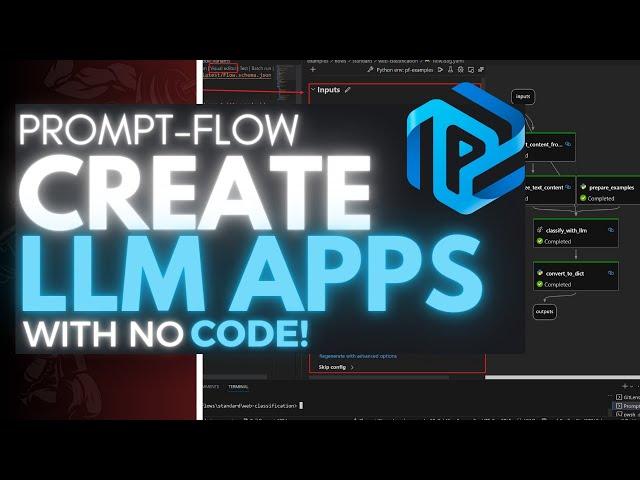 PromptFlow: Create LLM Apps In SECONDS with NO Code FOR FREE! (Installation Guide)