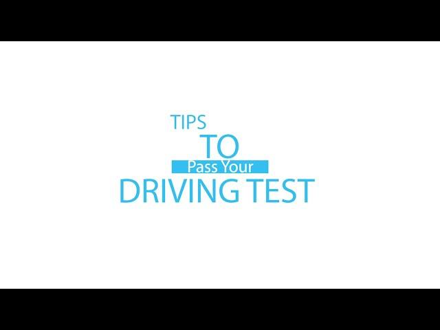 Tips To Pass Your Driving Test