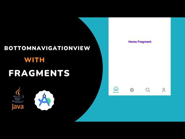 Bottom Navigation view with Fragments android studio  | bottom navigation bar android studio