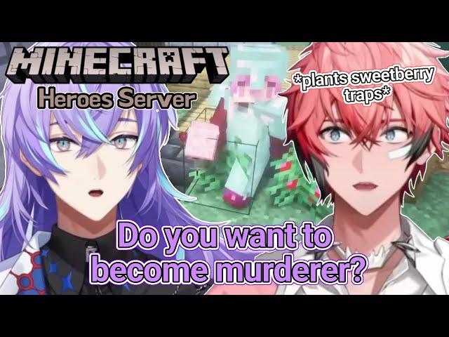 [Eng Sub] Wen Goofing Around Minecraft Heroes Server (Hoshirube Sho/ Akagi Wen)