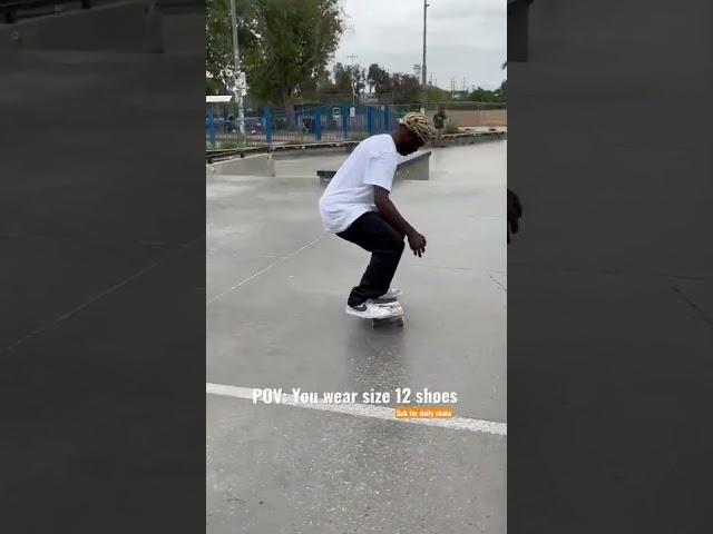 Skating with big feet #shorts #switchflipjones #skateboarding #skating