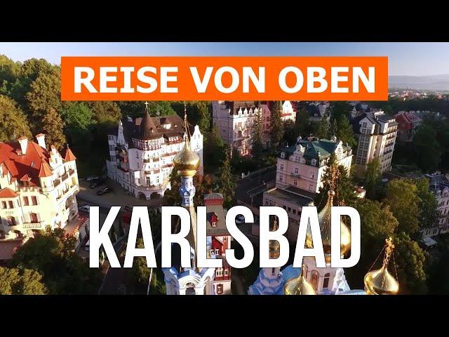 Karlsbad, Tschechien | Stadt, Urlaub, Tourismus, Reise | Drohne video 4k | Karlsbad was zu sehen