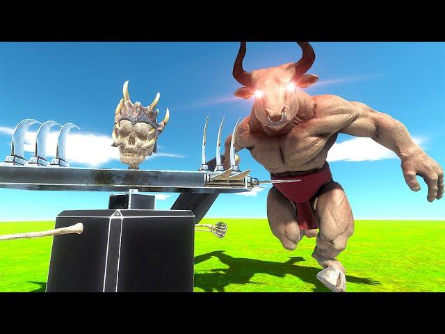 NEW Minotaur and SPINNING Blades - Animal Revolt Battle Simulator