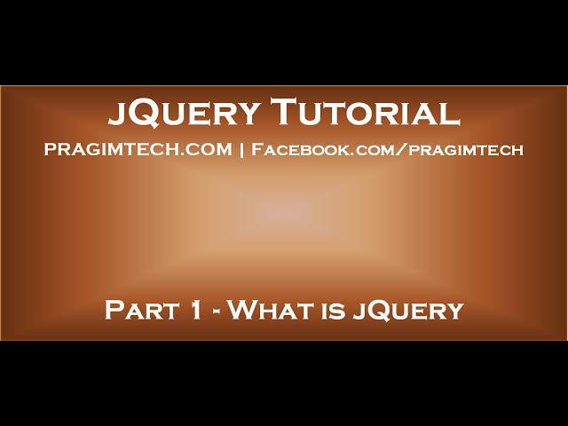 What is jQuery