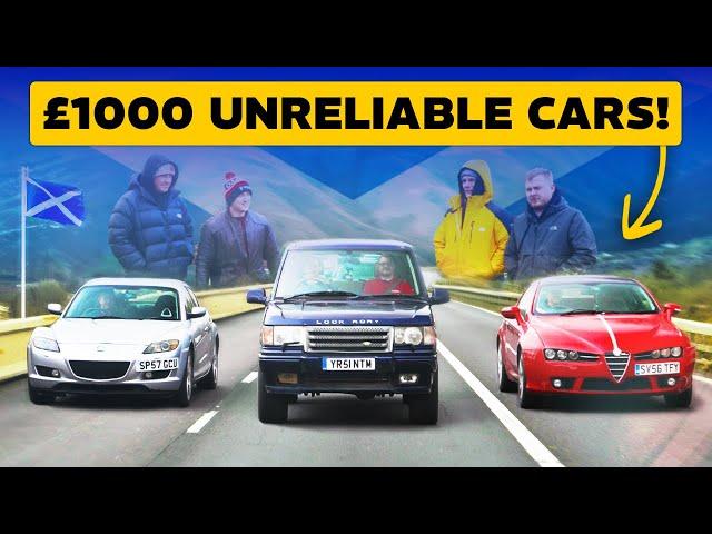 £1000 MOST UNRELIABLE CARS ADVENTURE!