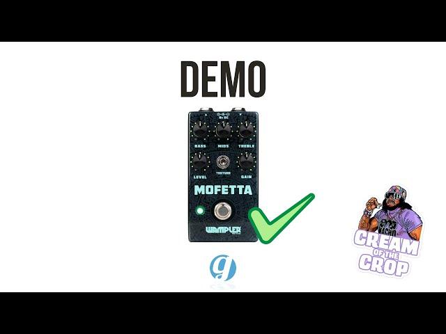 Wampler Mofetta Settings Demo (no talking) #guitarpedals #overdrivepedal