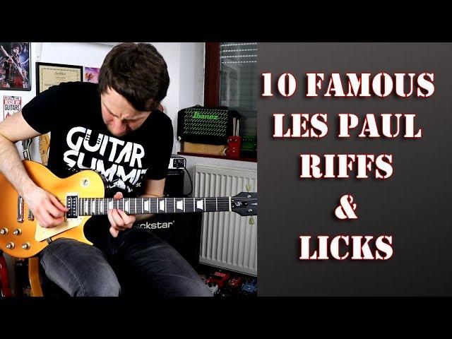 Famous Les Paul Riffs & Licks played on a Harley Benton SC-400