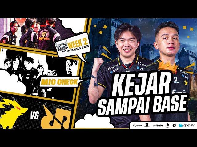 KEJAR SAMPAI BASE - MIC CHECK ONIC VS RRQ MPLID SEASON 13 WEEK 2