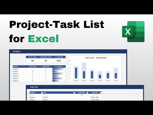 How to Create a Project-Task List in Microsoft Excel