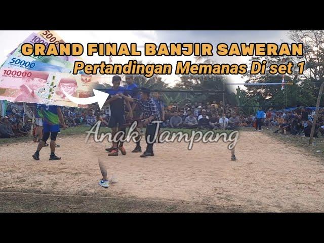 GRAND FINAL PERANG SAUDARA JUNIOR HADAPI SENIOR SAMPE BANJIR SAWERAN !! ANAK JAMPANG