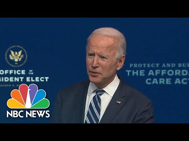 Biden Claims Presidential Transition 'Well Underway' Despite What Trump Says | NBC News