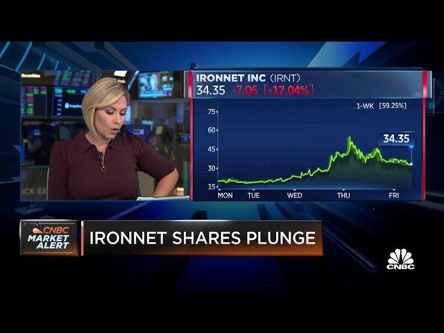 IronNet shares fall 17% in intraday trading