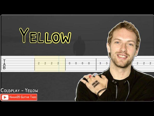 Coldplay - Yellow Guitar Tab Tutorial