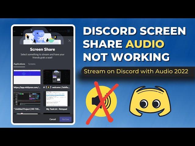 Fix Screen Share Audio Not Working Discord in 2022 | (Stream On Discord With Sound)